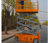 Chiny Stalowy mini podnośnik nożycowy Rozkładany pomarańczowy hydrauliczny podnośnik nożycowy firma
